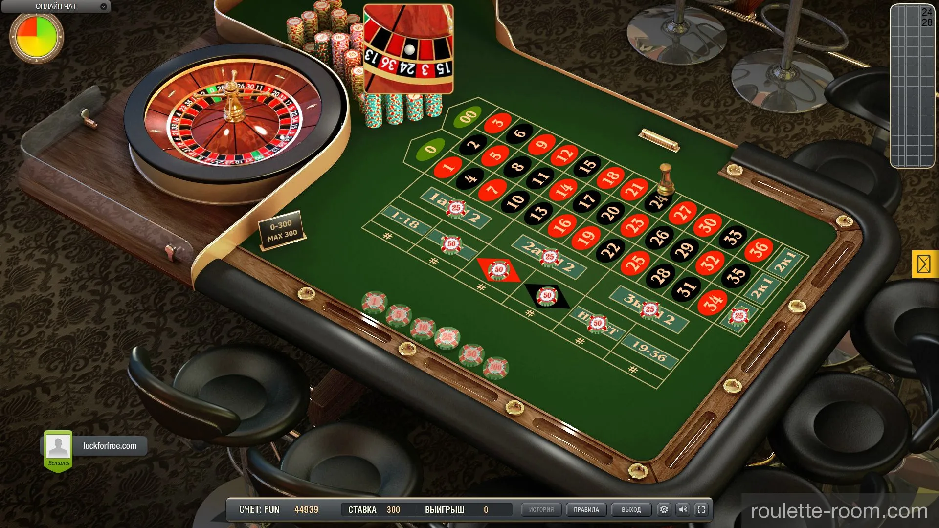 Американская рулетка онлайн в проекте roulette-room.com Американская рулетка онлайн